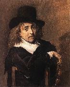 HALS, Frans Seated Man Holding a Branch painting
